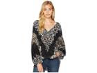 Free People Birds Of A Feather Top (black) Women's Clothing