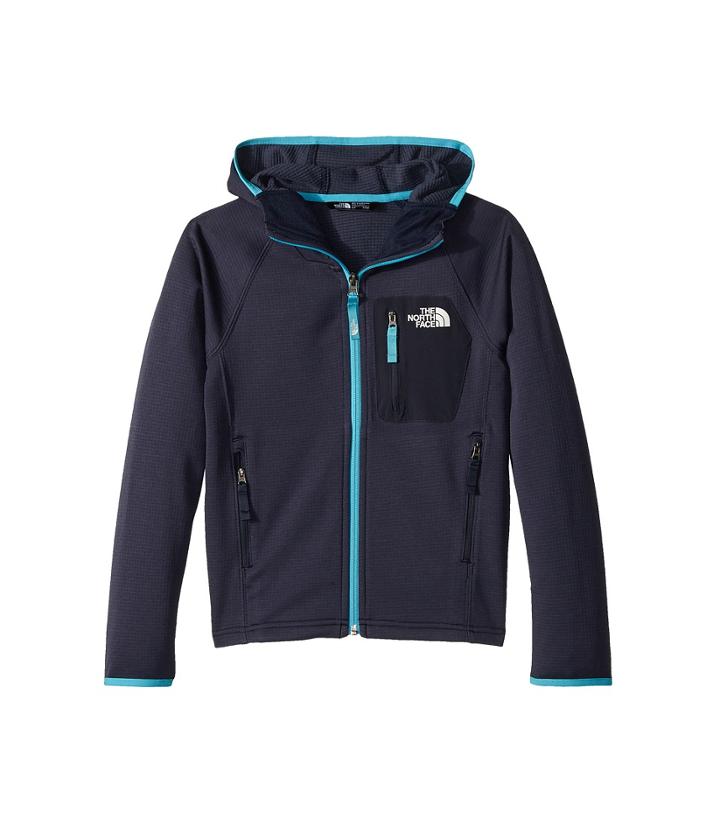 The North Face Kids Mid Cloud Fleece Hoodie (little Kids/big Kids) (cosmic Blue/tnf White) Boy's Sweatshirt