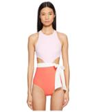 Flagpole Lynn One-piece With Sash (strawberry/rose/pearl) Women's Swimsuits One Piece