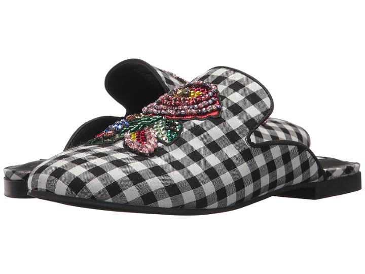 Steve Madden Hyde Mule (black Gingham) Women's Clog/mule Shoes