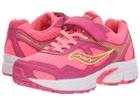 Saucony Kids Cohesion 10 A/c (little Kid/big Kid) (pink/coral) Girls Shoes