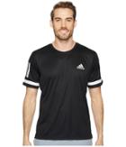 Adidas Club 3-stripes Tee (black/white) Men's T Shirt