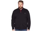 Polo Ralph Lauren Big Tall Double Knit Tech Bomber Jacket (polo Black) Men's Coat