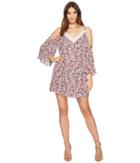 Jack By Bb Dakota Keyes Ditzy Blossom Printed Crinkle Rayon Dress (off-white) Women's Dress