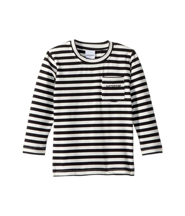 Superism Bowie Long Sleeve Tee (toddler/little Kids/big Kids) (black) Boy's T Shirt