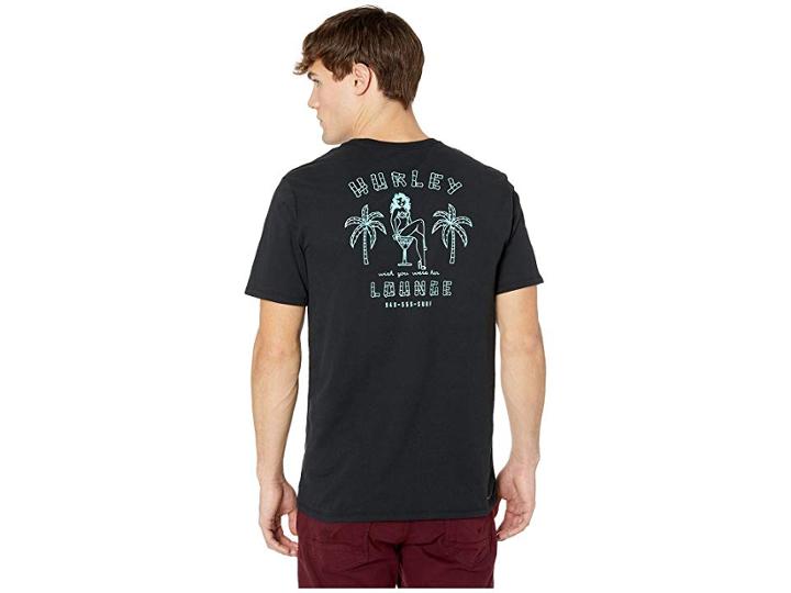 Hurley Dri-fit Lounge Tee (black) Men's Swimwear