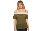 Rock And Roll Cowgirl Off Shoulder 47-5599 (hunter Green) Women's Clothing