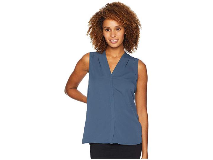 Nic+zoe Easy Day To Night Top (indigo Dusk) Women's Clothing