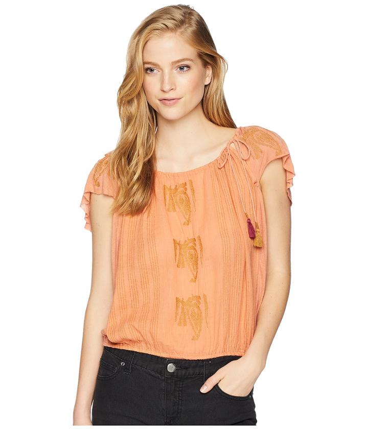 Free People Pukka Tee (coral) Women's T Shirt