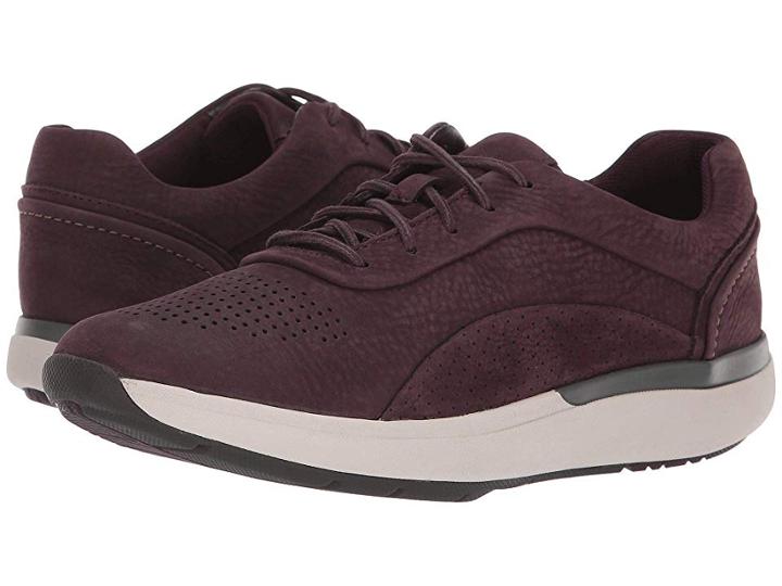 Clarks Un Cruise Lace (aubergine Nubuck) Women's Lace Up Casual Shoes