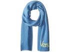 Versace Vintage Versace Logo Scarf (ice Blue/yellow) Scarves
