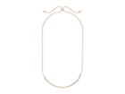 Kendra Scott Scottie Necklace (rose Gold Metal/white Cubic Zirconia) Necklace