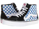 Vans Sk8-hitm Pro ((checkerboard) Black/victoria Blue) Men's Skate Shoes
