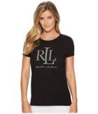 Lauren Ralph Lauren Lrl Graphic T-shirt (polo Black) Women's T Shirt