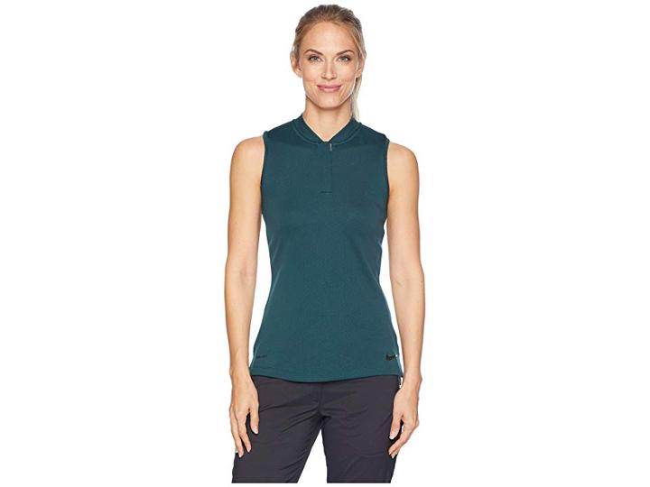 Nike Golf Dry Polo Sleeveless Blade (midnight Spruce/black) Women's Clothing