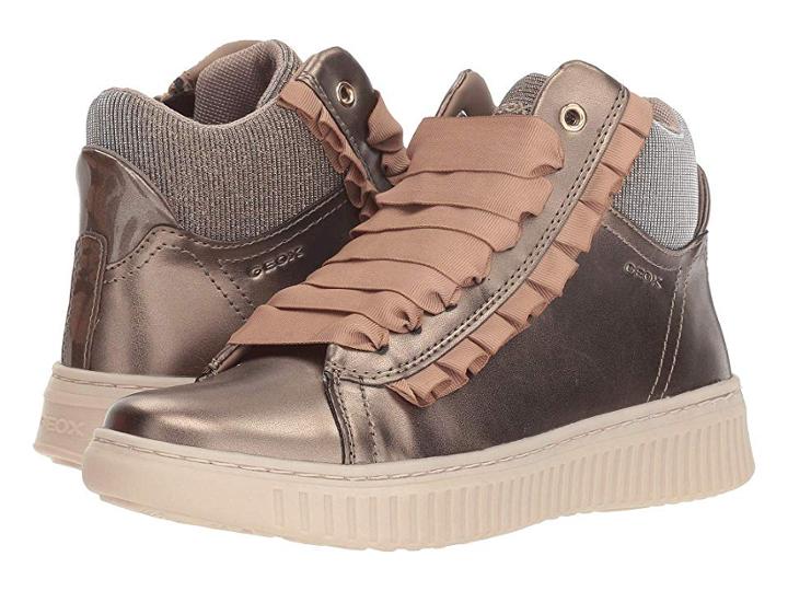 Geox Kids Disco Mix Girl 2 (big Kid) (lead) Girl's Shoes