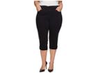 Nydj Plus Size Plus Size Marilyn Crop Cuff In Black (black) Women's Jeans
