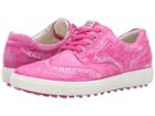 Ecco Golf Casual Hybrid Wingtip (candy) Women's Golf Shoes