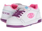 Heelys Dual Up X2 (little Kid/big Kid/adult) (white/purple/neon Multi) Girls Shoes