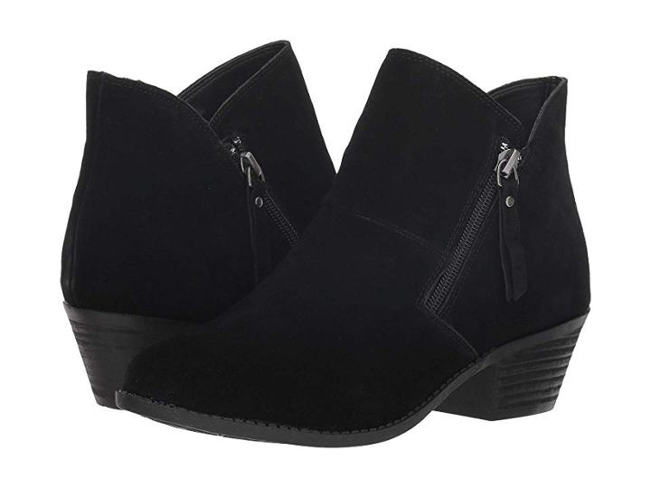 Me Too Zippora (black Oiled Velvet Split Suede) Women's Shoes