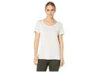 Nike Dry Legend Cross-dye Tee (desert Sand/white/white) Women's Short Sleeve Pullover