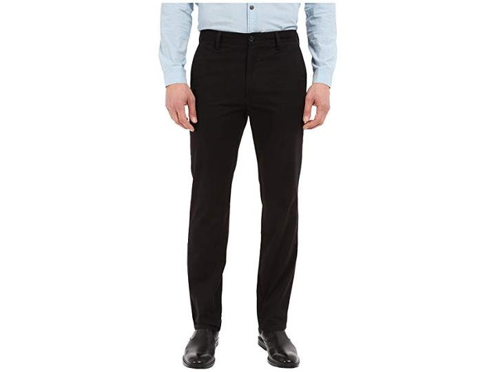 Dockers Easy Khaki Slim Flat Front (black) Men's Casual Pants