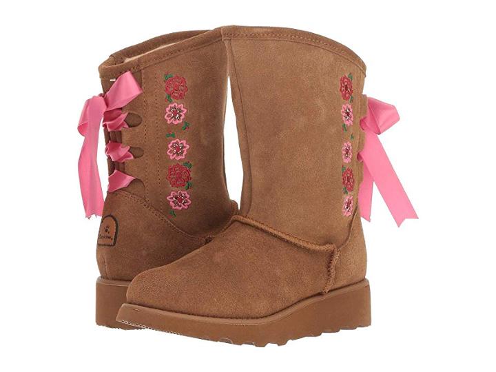 Bearpaw Kids Carly (little Kid/big Kid) (hickory) Girls Shoes