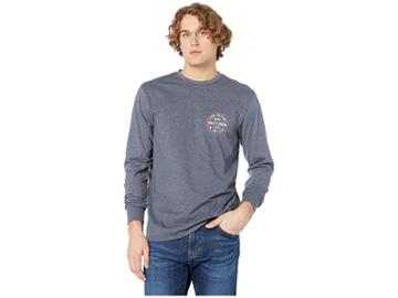Salty Crew Twin Fin Long Sleeve Tech Shirt (navy) Men's T Shirt