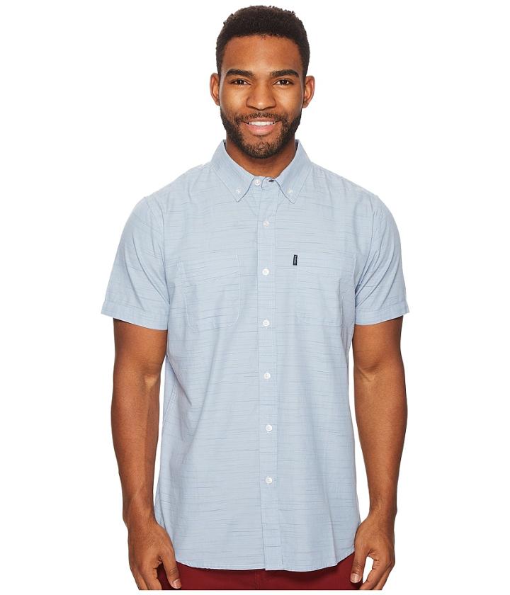 Rip Curl Endy Short Sleeve Shirt (blue) Men's Clothing