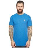 Vissla Alltime Short Sleeve Heathered Surf Tee Upf 50 (royal Heather) Men's Short Sleeve Pullover