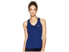 Nike Nike Court Team Pure Tennis Tank Top (blue Void/white) Women's Sleeveless