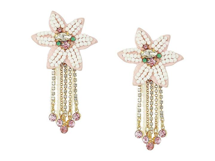 Rebecca Minkoff Calla Statement Studs Earrings (blush/gold) Earring