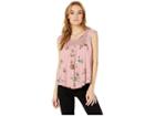 Unionbay Floral Sophia Top (auroa Pink Fairy Dust) Women's Clothing