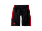 Under Armour Kids Instinct Printed Shorts (big Kids) (black/red/black) Boy's Shorts