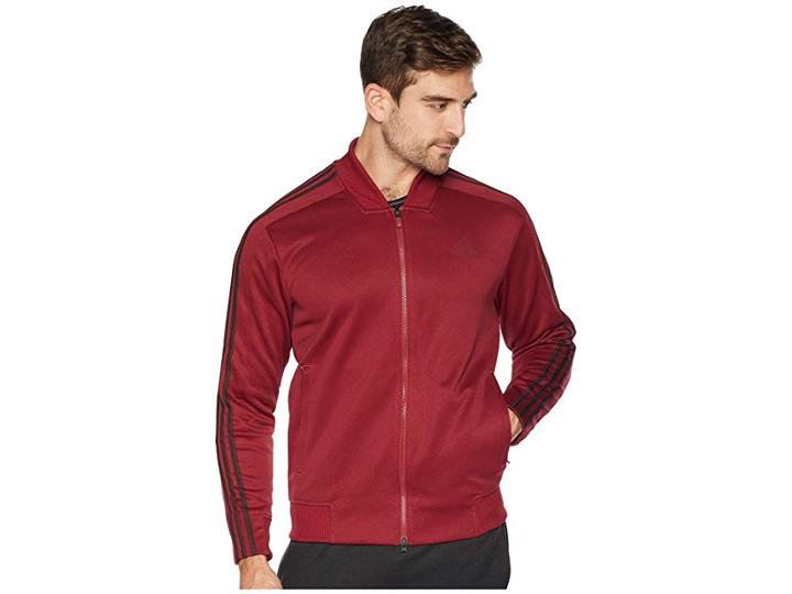 Adidas Sport Id Track Bomber Jacket (noble Maroon) Men's Jacket