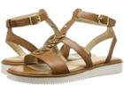 Hush Puppies Briard Ring T-strap (tan Leather) Women's Sandals