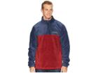 Columbia Steens Mountaintm Half Zip (collegiate Navy/red Element) Men's Coat