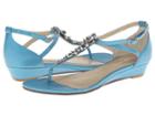 Adrienne Vittadini Veaber (river Blue Metallic) Women's Sandals