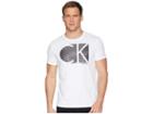Calvin Klein Short Sleeve Ck Stripe Logo Tee (standard White) Men's T Shirt