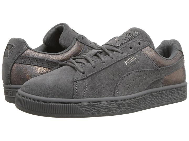Puma Suede Lunalux (smoked Pearl) Women's Lace Up Casual Shoes