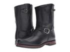 Frye John Addison Engineer (black Smooth Pull-up Leather) Men's Boots