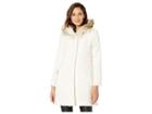 Bb Dakota Coat On Faux Fur Trim Coat (ivory) Women's Coat
