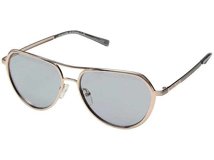 Michael Kors Madrid 0mk1036 57mm (rose Gold/pale Grey Solid) Fashion Sunglasses