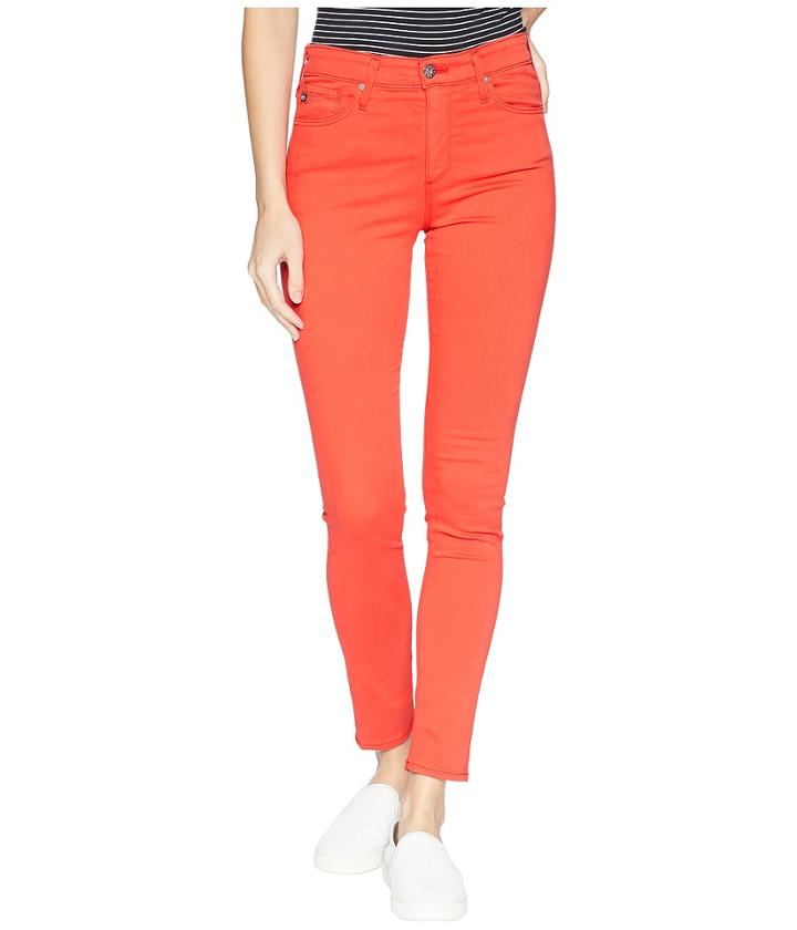 Ag Adriano Goldschmied Farrah Skinny Ankle In Red Poppy (red Poppy) Women's Jeans