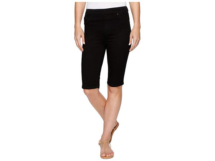 Tribal Pull-on 13 Bermuda Dream Jeans In Black (black) Women's Shorts