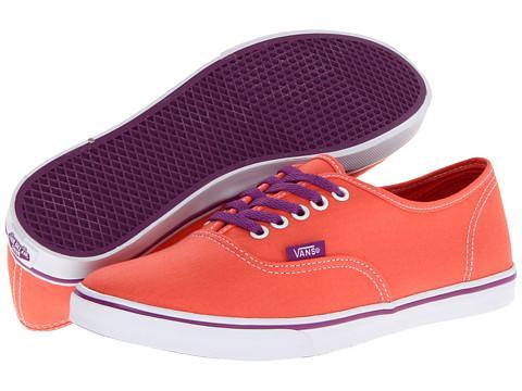 Vans Authentic Lo Pro ((pop) Persimmon/sparkling Grape) Skate Shoes
