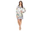 Hale Bob Running Wild Matt Microfiber Jersey Ruth Dress (ivory) Women's Dress