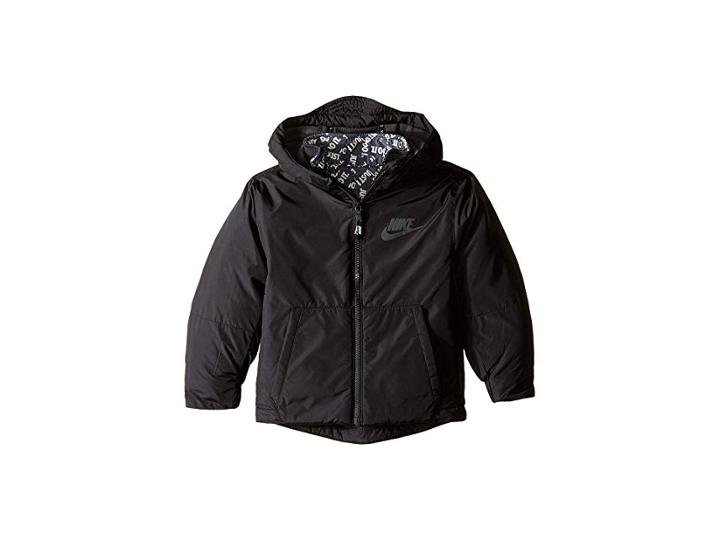 Nike Kids 5-in-1 Systems Jacket (little Kids) (black/dark Gray) Boy's Coat
