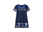 Tommy Hilfiger Kids Stripe Trim Dress (big Kids) (flag Blue) Girl's Dress