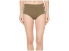 Seafolly High-waisted Quilted Pant (dark Olive) Women's Swimwear